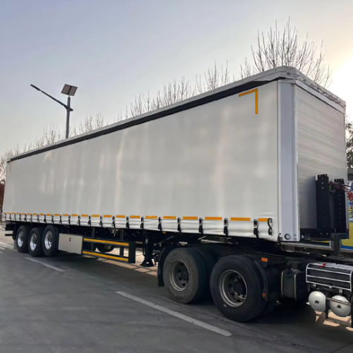 Side curtain semi-hanging